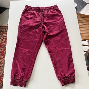 Marc By Marc Jacobs Men’s Burgundy Satin Joggers